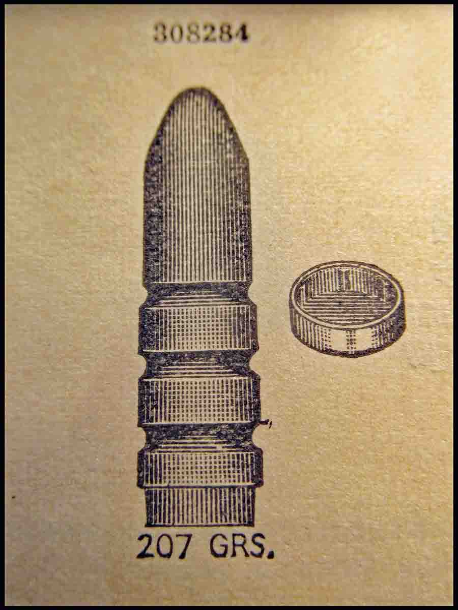 The problem-solving brainchild of  Dr. Walter Hudson and John Barlow – the Ideal bullet #308284.